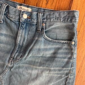 Madewell A-Line Denim Skirt - Blue